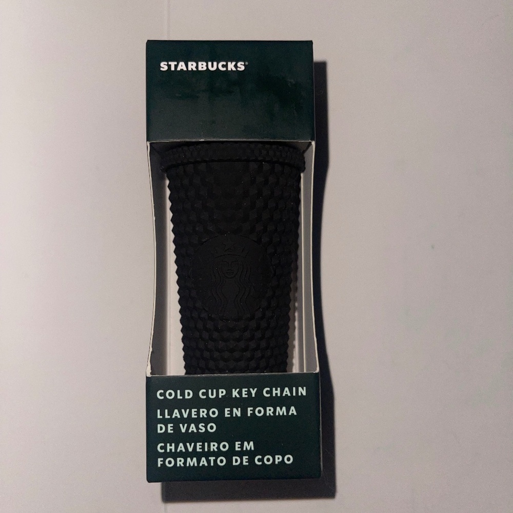 Starbucks Studded Matte Black Keychain Mexico Exclusive